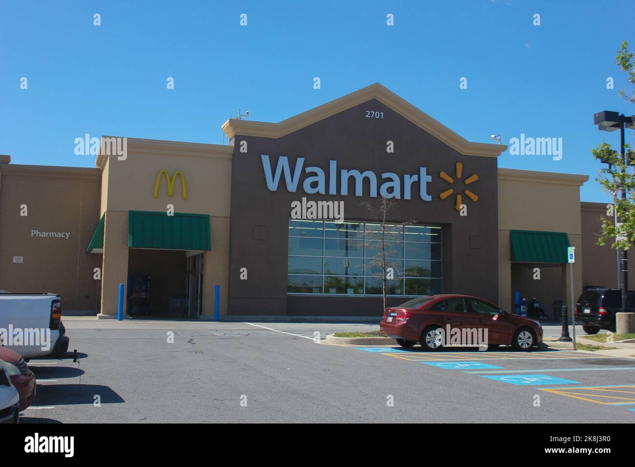 Walmart store, USA - supermercato alimentare o superstore Haymarket, Foto Stock