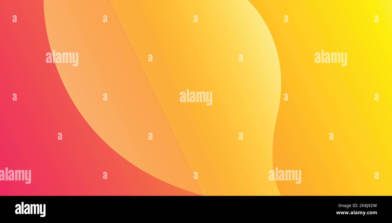 Moderno sfondo astratto giallo e arancione. Design di presentazione. Astratto minimo giallo. Trendy semplice gradiente colore sfondo astratto, vettore Illustrazione Vettoriale