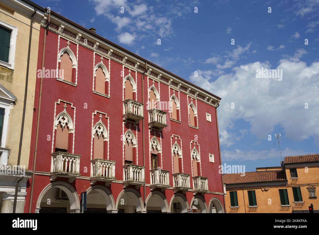 Edifici storici di Adria, in provincia di Rovigo, Veneto, Italia Foto Stock