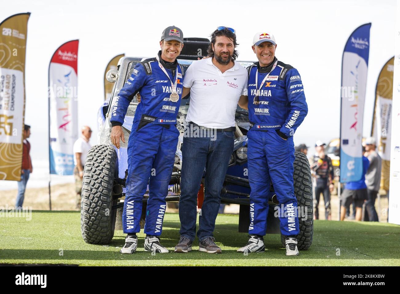 700 PETERHANSEL Stephane (fra), BOULANGER Edouard (fra), X-RAID Yamaha Racing Rally Supported Team, Yamaha YXZ1000R Rallye Edition, azione durante la fase 4 dell'Andalusia Rally 2022, 4th° round del FIA World Rally-RAID Championship 2022, il 23 ottobre 2022 a Siviglia, Spagna - Foto: Julien Delfosse/DPPI/LiveMedia Foto Stock