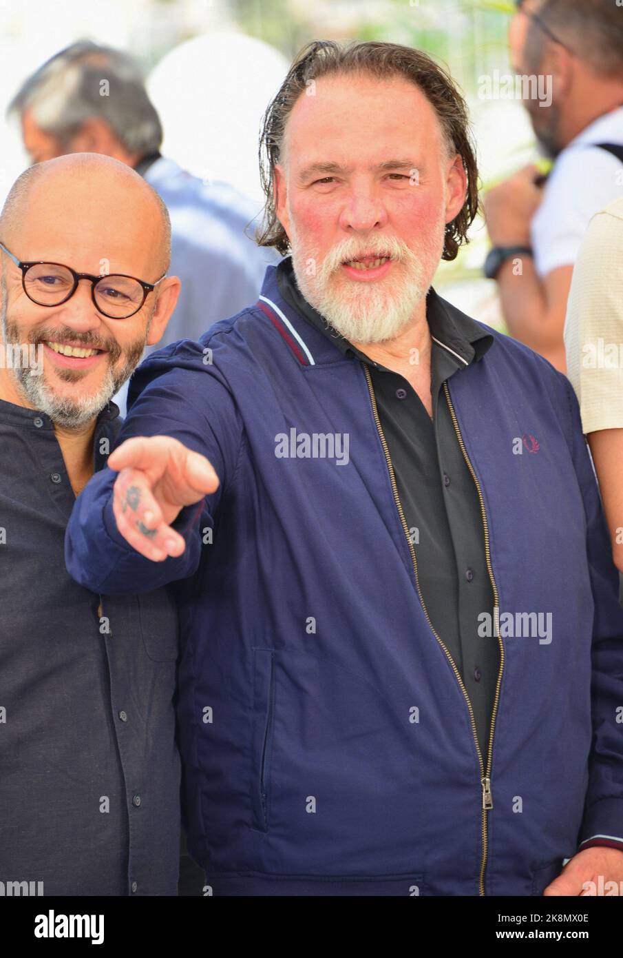 Gilles Marchand, Bouli Lanners Fotocall del film 'la Nuit Du 12' ('la Notte del 12th') 75th Festival del Cinema di Cannes 21 maggio 2022 Foto Stock