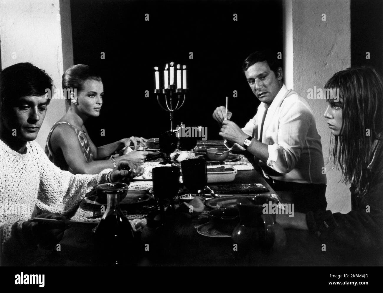 Plein soleil Viola mezzogiorno anno: 1960 Francia / Italia Romy Schneider, Alain Delon, Marie Laforêt, Erno Crisa Direttore: René Clément Foto Stock