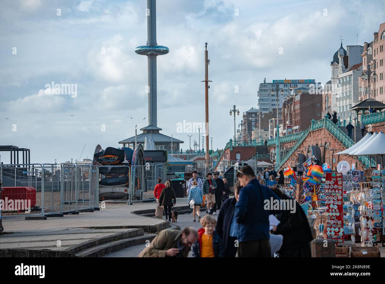 Piattaforma di osservazione British Airways i360 a Brighton, Regno Unito. Foto Stock