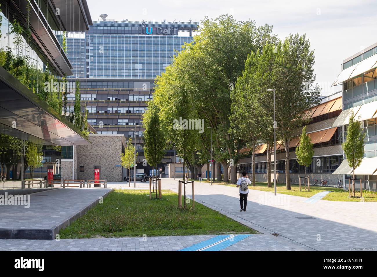 Facoltà di Ingegneria elettrica con il logo universitario tu Delft. Foto Stock
