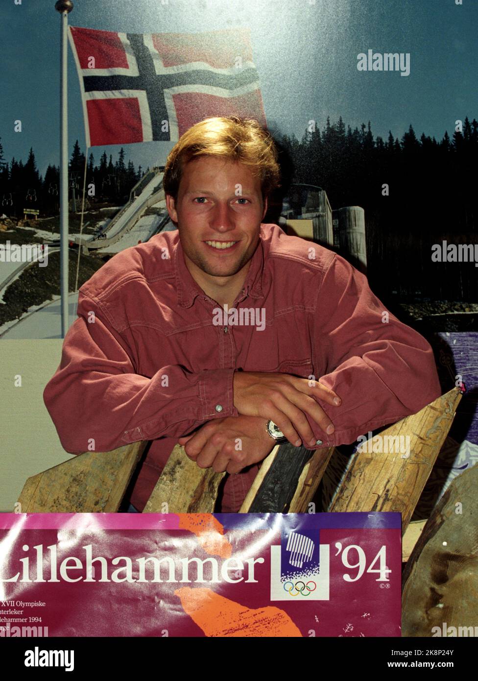 Oslo 1993. Lasse Kjus. Foto; Falco di noci / NTB Foto Stock