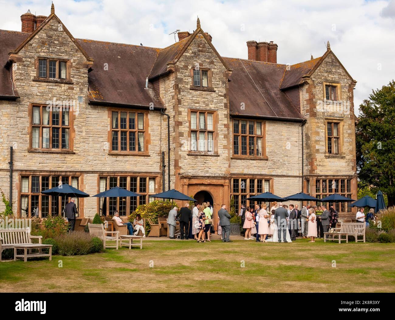 Billesley Manor, Warwickshire Foto Stock