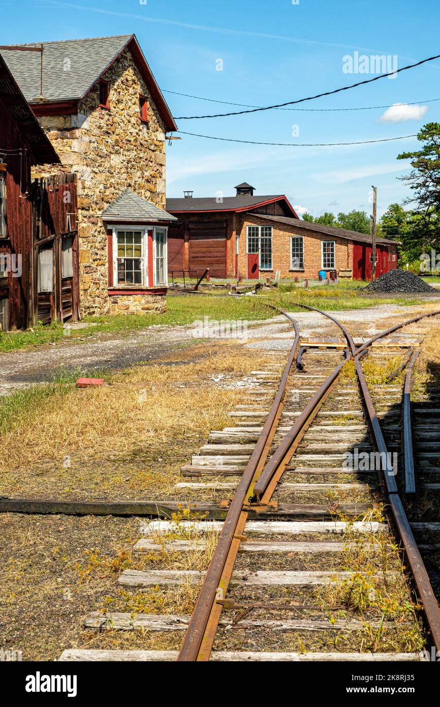 East Broad Top Railroad and Coal Company, Rockhill Furnace, Pennsylvania Foto Stock