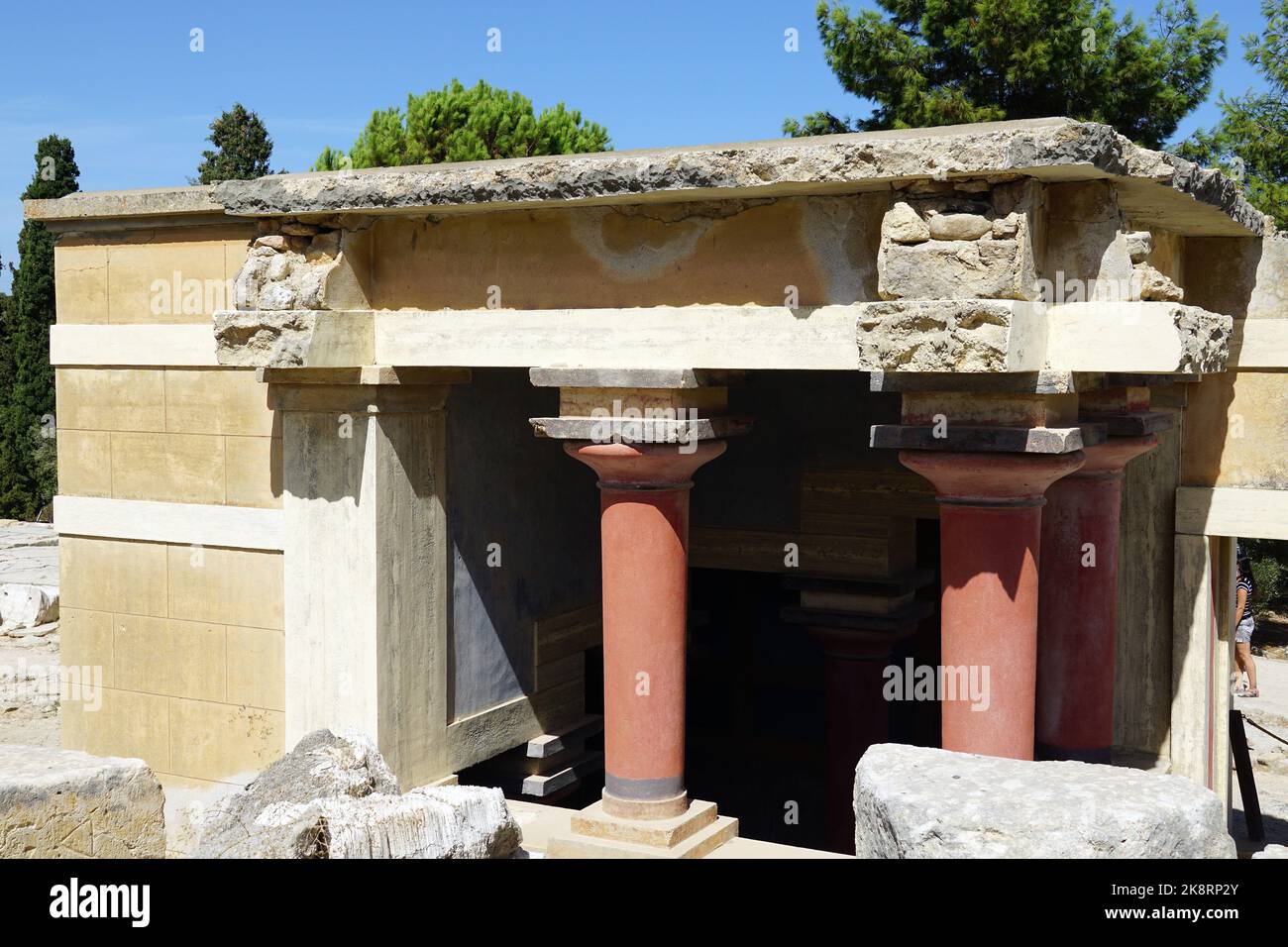 Cnosso, sito archeologico dell'età del bronzo, la città più antica d'Europa, Creta, Grecia, Europa Foto Stock