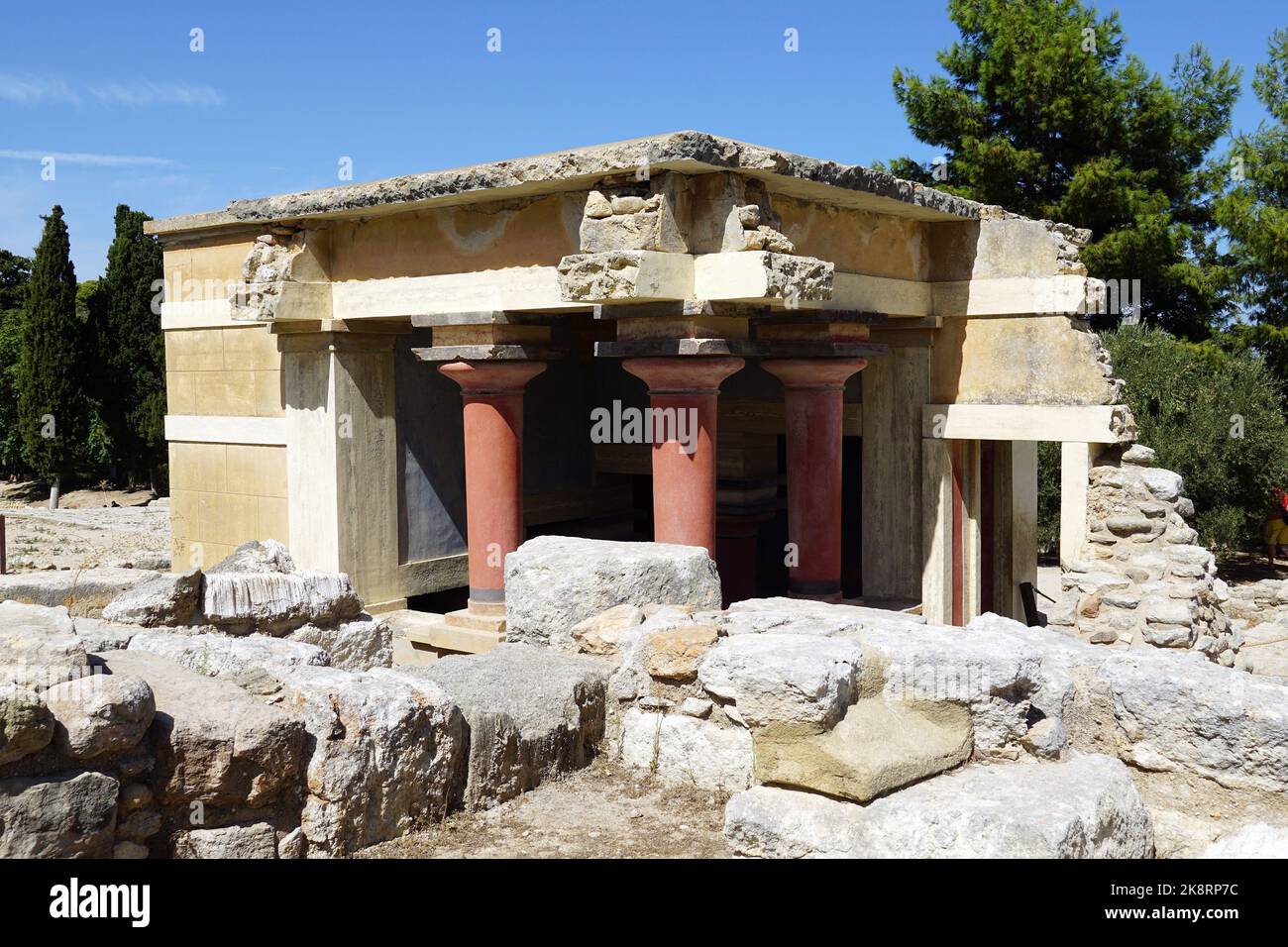 Cnosso, sito archeologico dell'età del bronzo, la città più antica d'Europa, Creta, Grecia, Europa Foto Stock