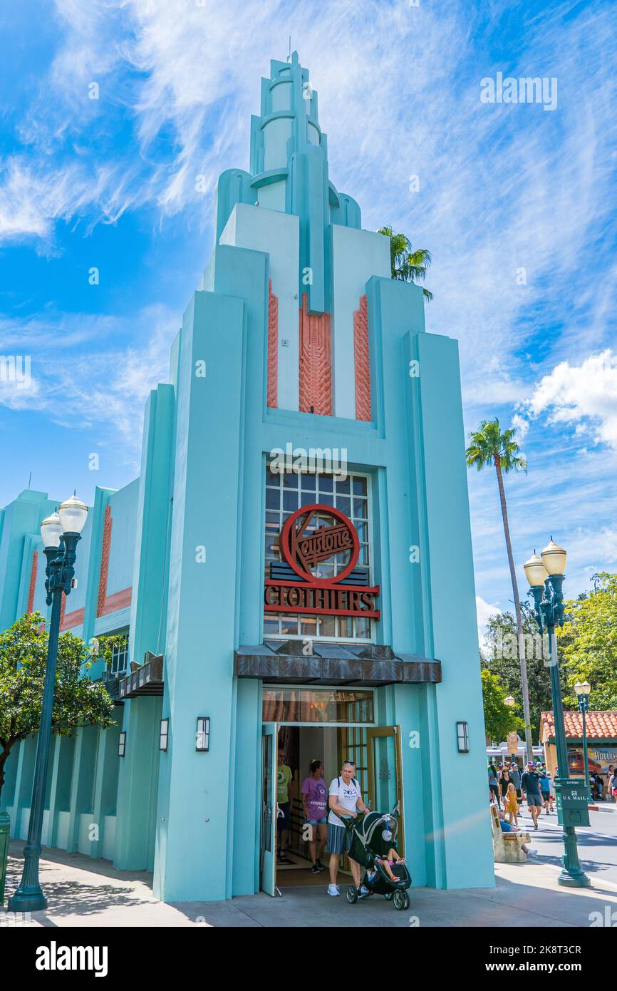 Negozio Keystone Clothiers a Hollywood Studios - Walt Disney World Resort, Lake Buena Vista, Florida, Stati Uniti Foto Stock