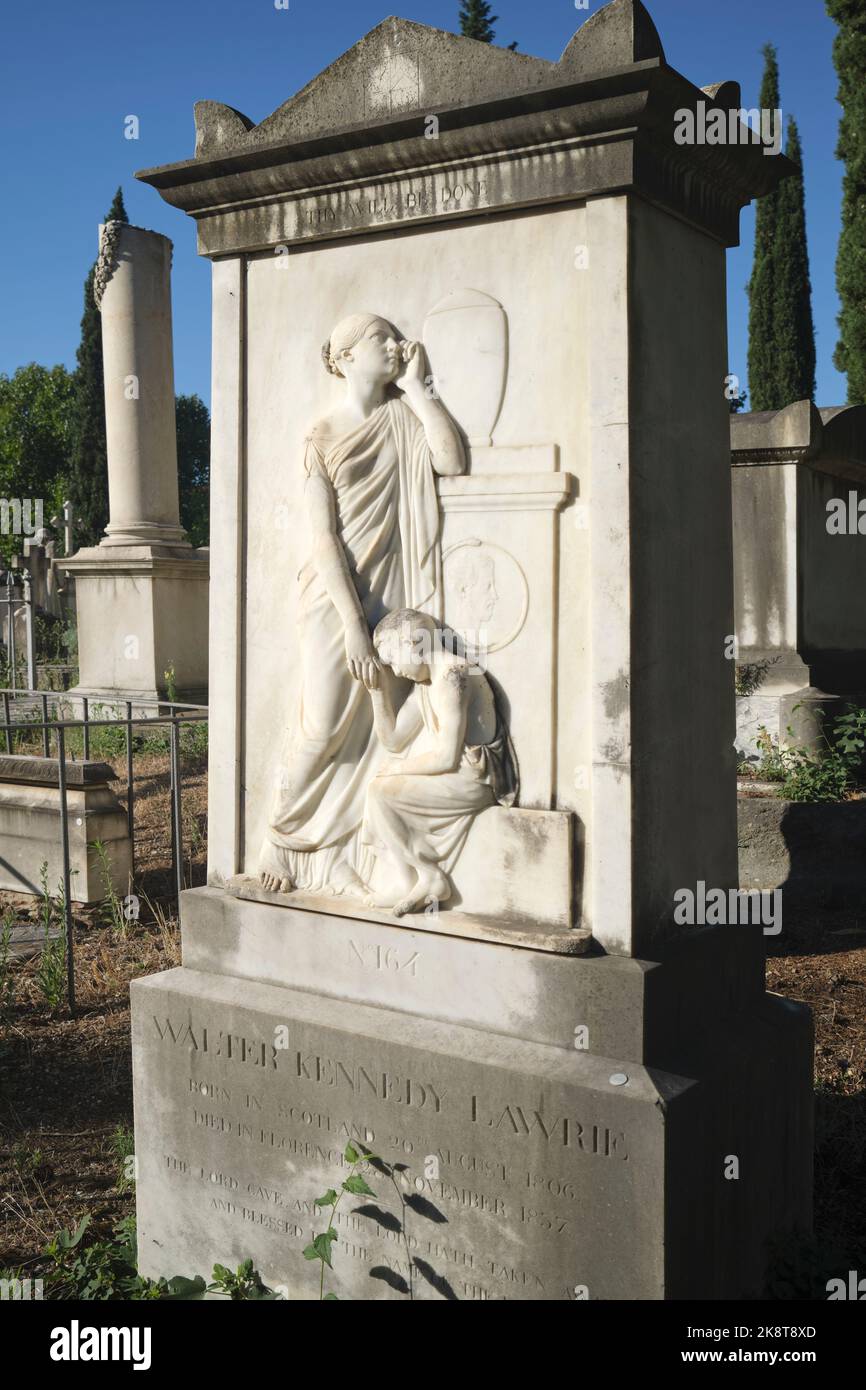 Il cimitero inglese Firenze Italia Foto Stock