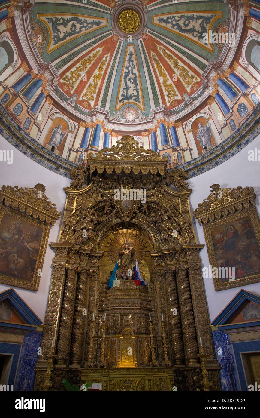Portogallo, Viseu, Nossa Senhora do Carmo, chuch, interior, Foto Stock