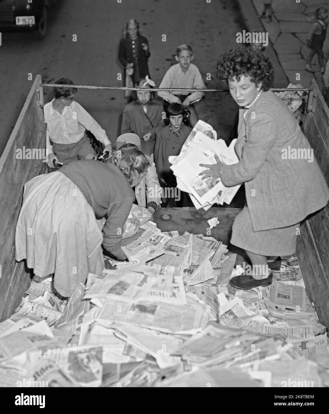 Oslo, 1948. DET var Oslo Idrettskrets som startet papirinnsamlingen i