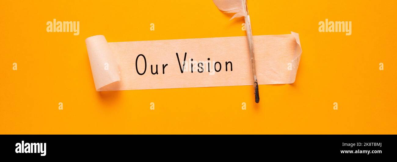 Primo piano immagine concettuale di un'idea di business che mostra la visione Foto Stock