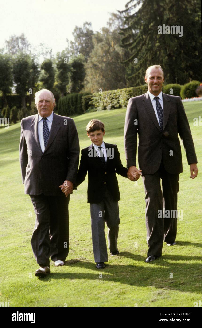 Oslo 19820917 la famiglia reale norvegese immagini e fotografie stock