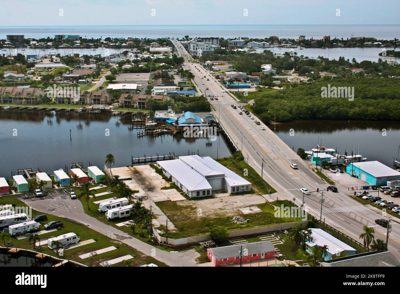 Fort Myers Beach Sanibel captiva prima dell'uragano Ian Foto Stock