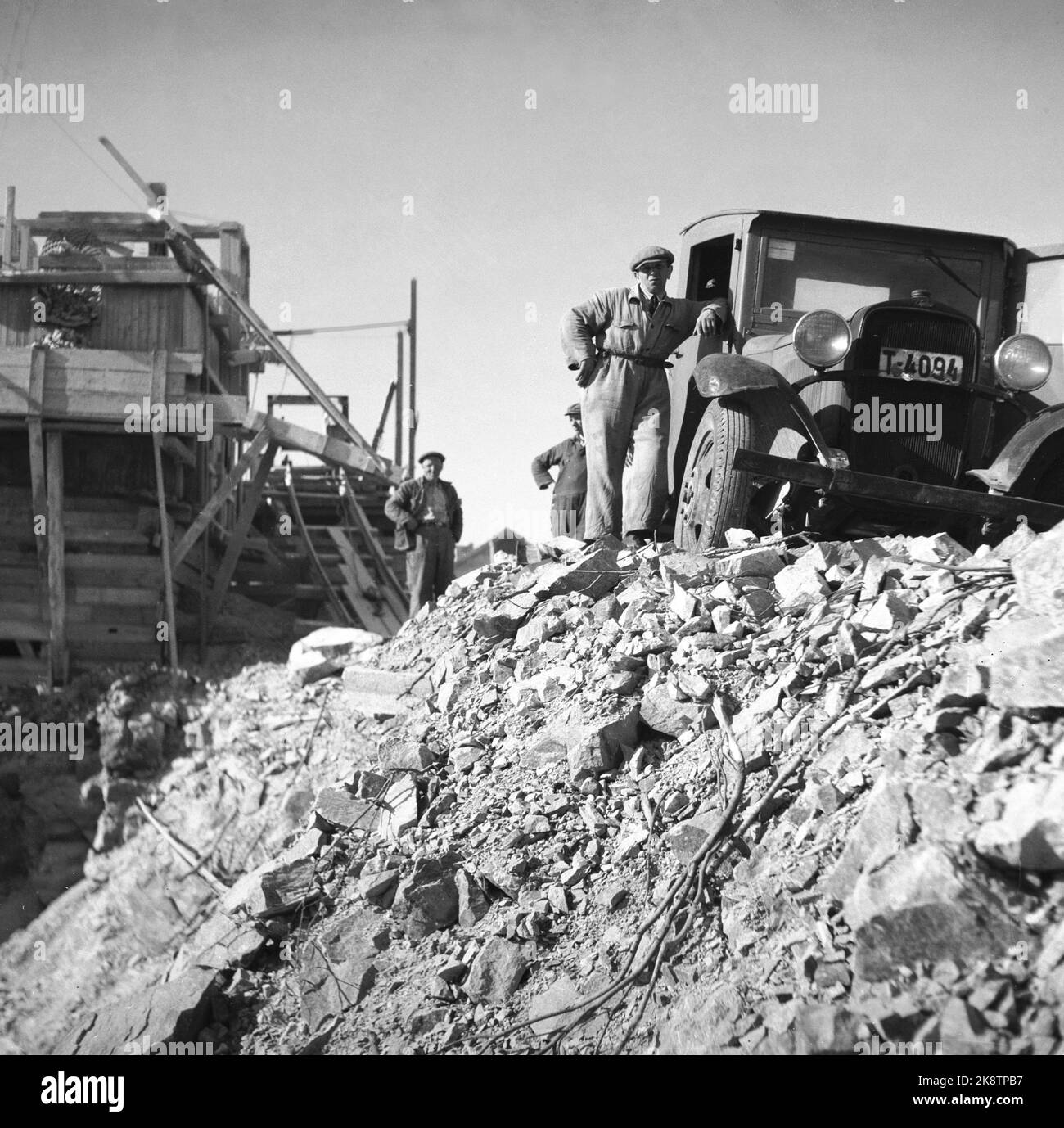 Kristiansund N. 19470531. Recupero della città dopo l'incendio durante