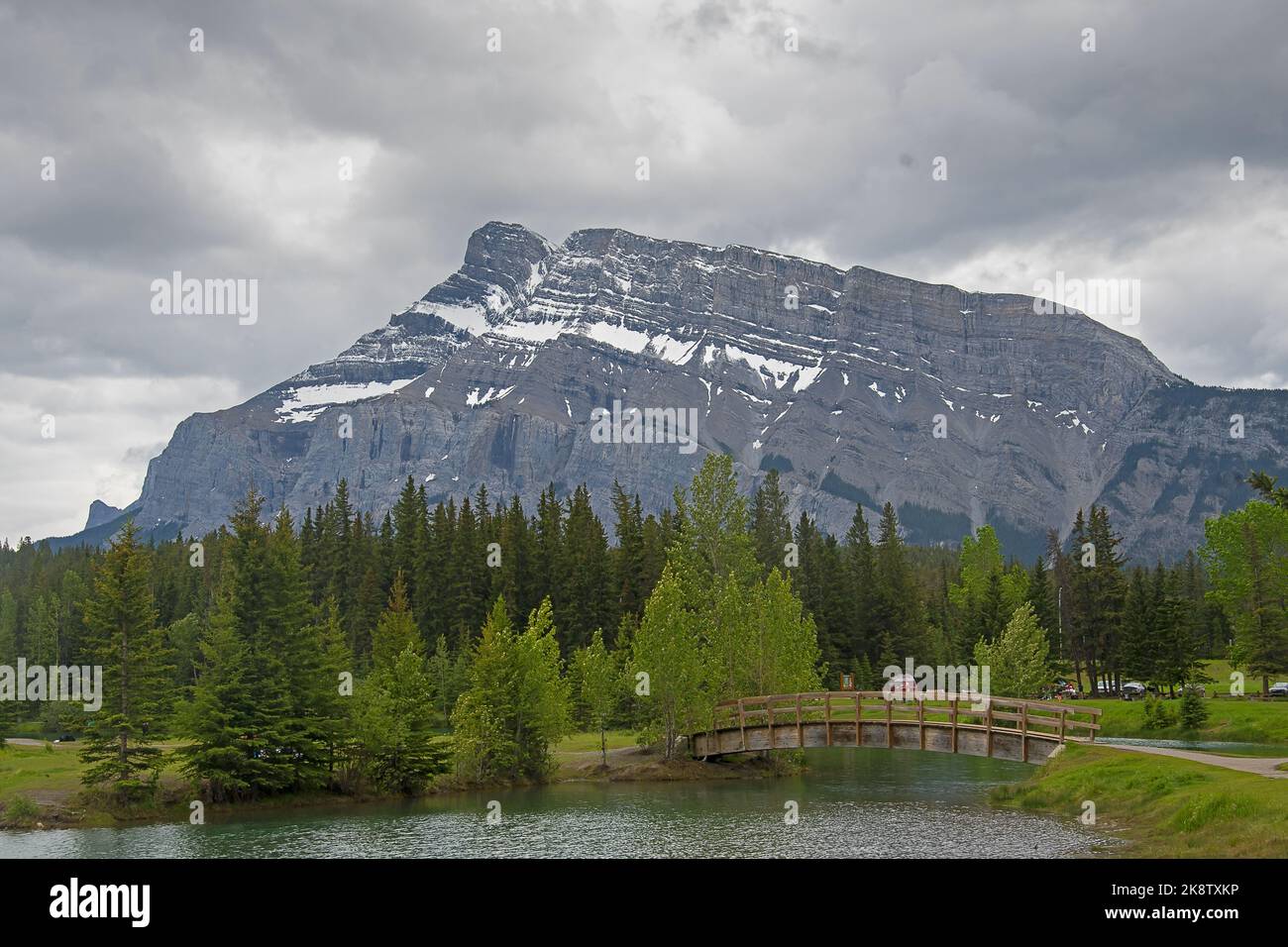 Kananaskis catena montuosa da bnaff Foto Stock