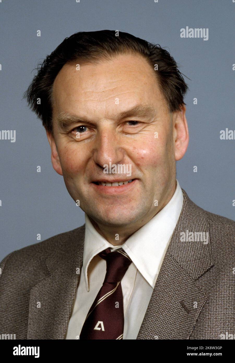 Oslo 1981-10: Arne Nilsen, rappresentante parlamentare (AP, Hordaland). Ex ministro del governo del Nordli. Ministro delle municipalità e del lavoro (1978 gennaio - 1979 ottobre). Successivamente, il Ministro di Stato ha assunto il controllo del Ministero degli Affari sociali (ottobre 1979 - febbraio 1981). Foto: Bjørn Sigurdsøn / NTB / NTB Foto Stock