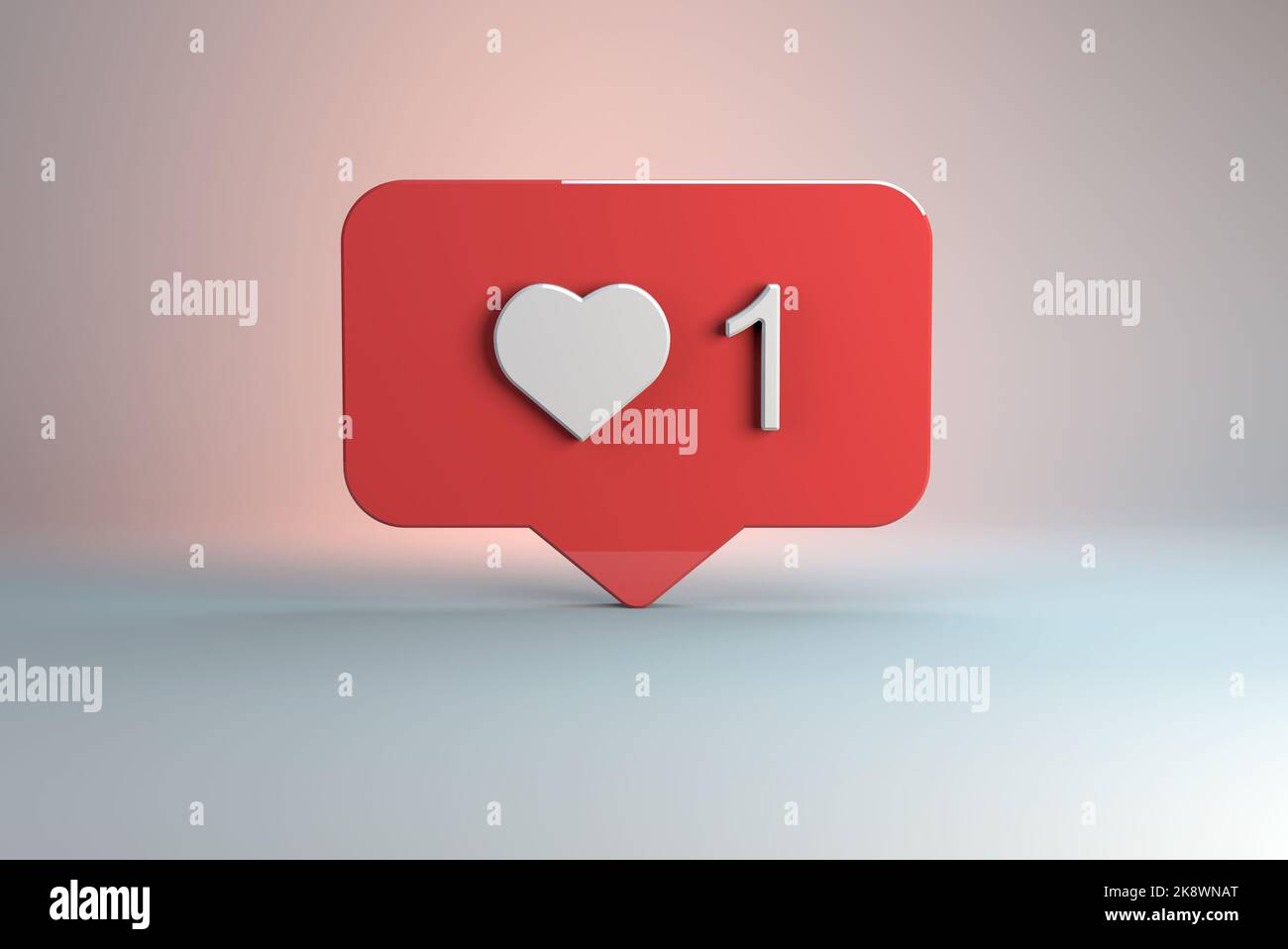 Invia un messaggio ad amici, icona dei social media, messaggio a comparsa, Aggiungi un nuovo amico e mi piace Foto Stock