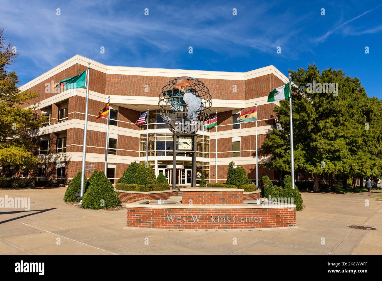 Stillwater, Oklahoma - 21 ottobre 2022: Centro OSU Wes Watkins sul campus dell'Oklahoma state University Foto Stock