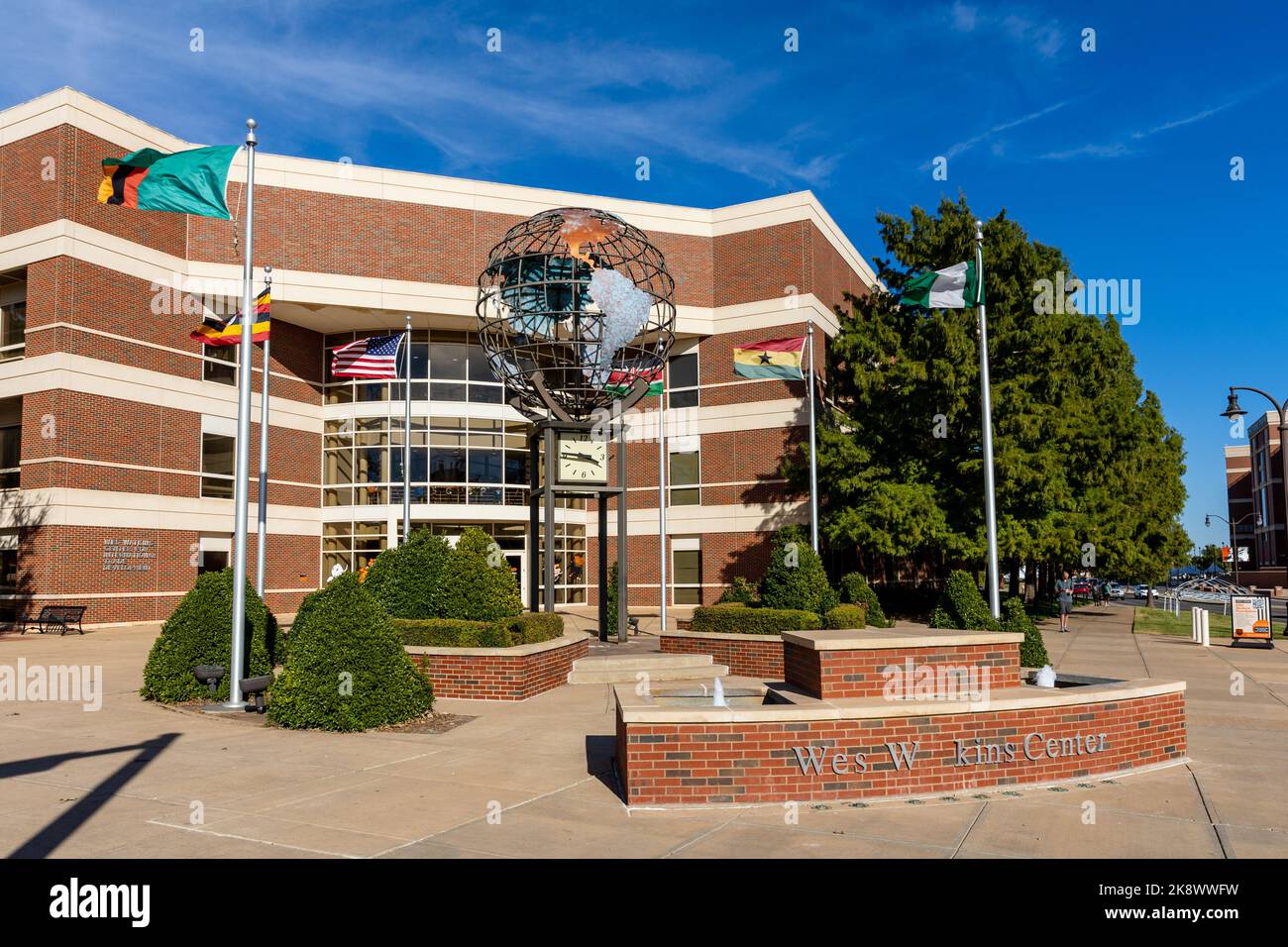 Stillwater, Oklahoma - 21 ottobre 2022: Centro OSU Wes Watkins sul campus dell'Oklahoma state University Foto Stock