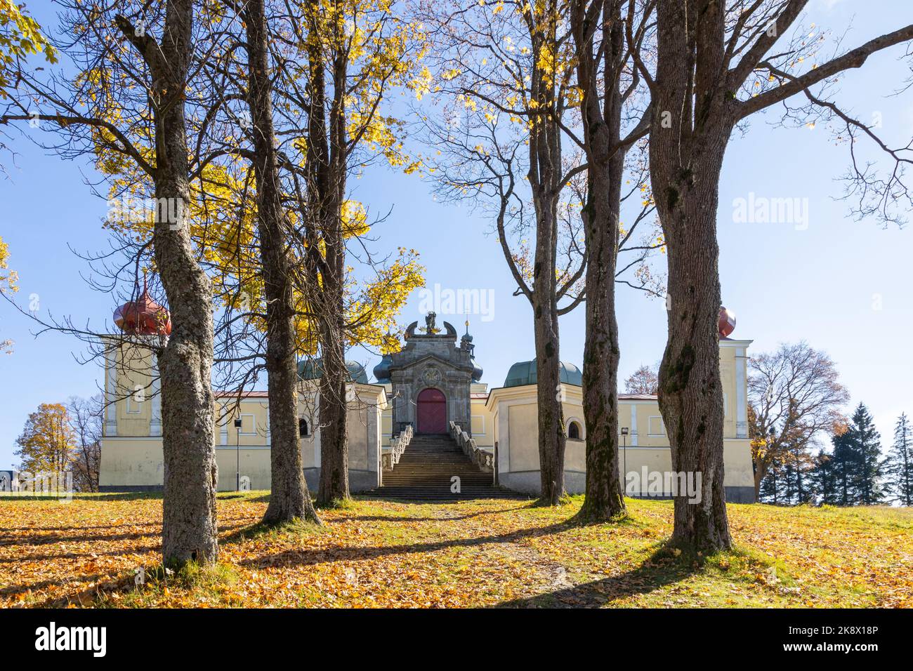 klášter Hora Matky Boží, Hedeč, Králíky, Východní Čechy, Česká republika / Monastero di montagna della Madre di Dio, città di Kraliky, Boemia orientale, repu ceca Foto Stock