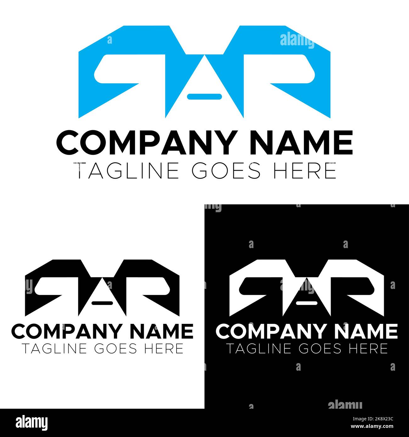 Una lettera Air Travel Logo Design modello Illustrazione Vettoriale