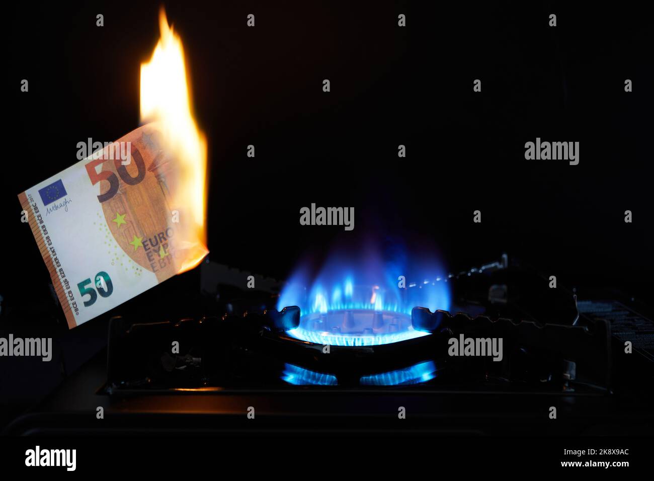 Prezzi elevati delle risorse naturali. La crisi energetica. Foto Stock