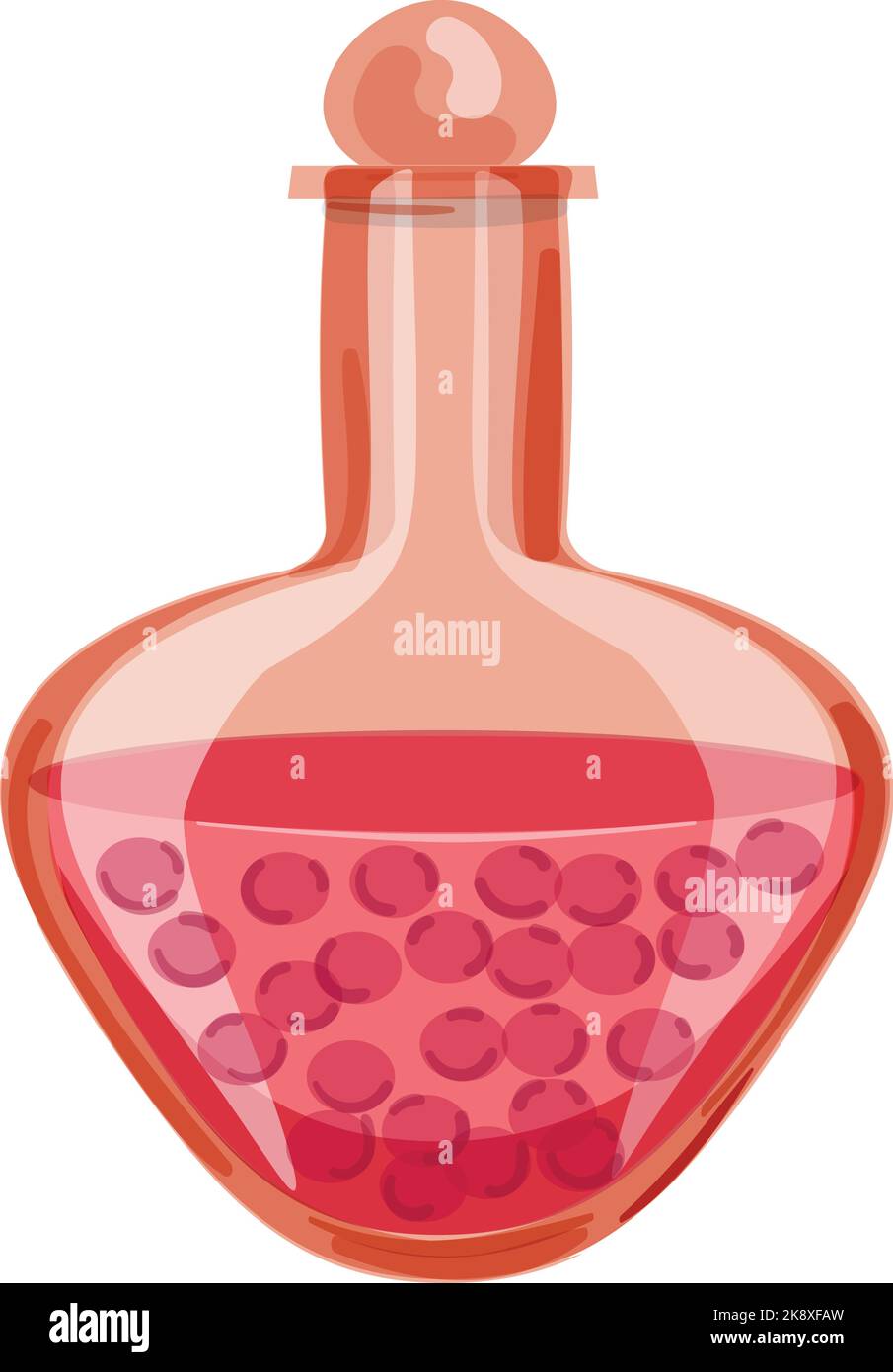 Fumetto icona bottiglia profumo vettore. Acqua cosmetica Illustrazione Vettoriale