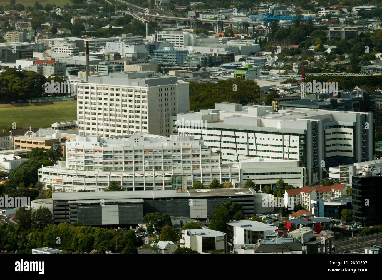 Auckland Hospital su Grafton Road a Auckland, Nuova Zelanda Foto Stock
