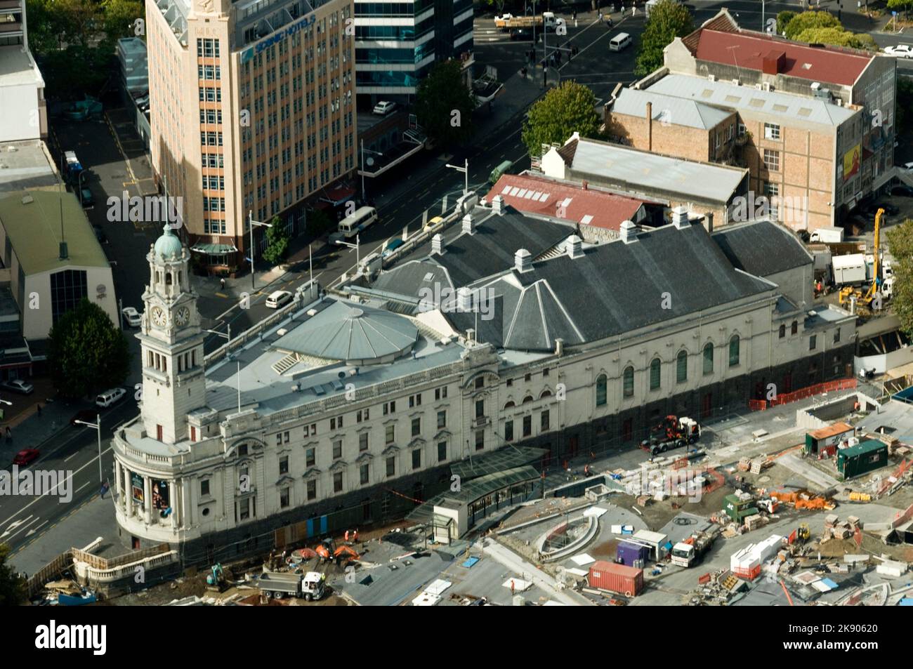 Municipio di Auckland nella ristrutturazione di Piazza Oates, Nuova Zelanda Foto Stock