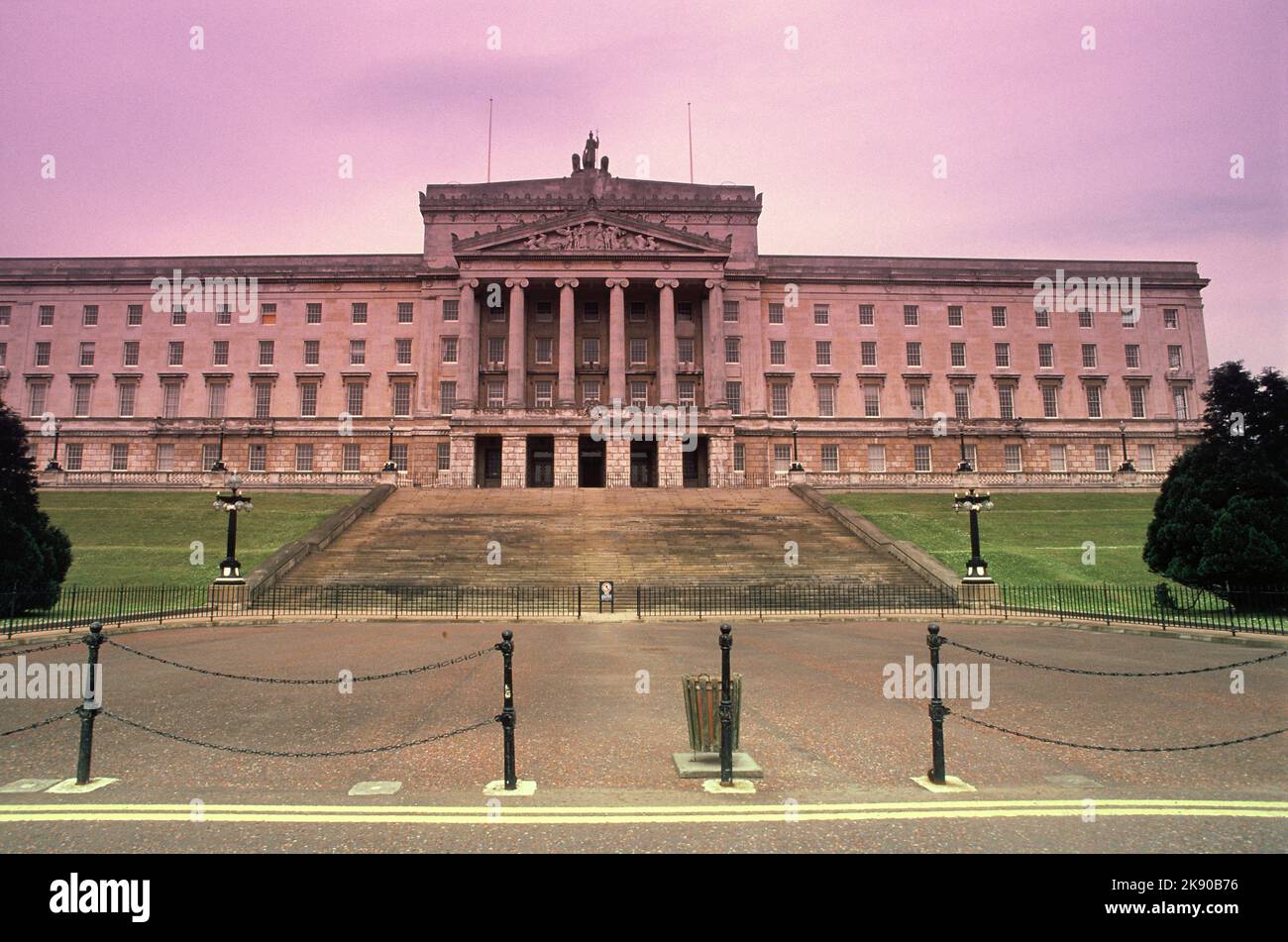 U. K. Irlanda del Nord. Belfast. Stormont Estate Parlamento edificio. Foto Stock