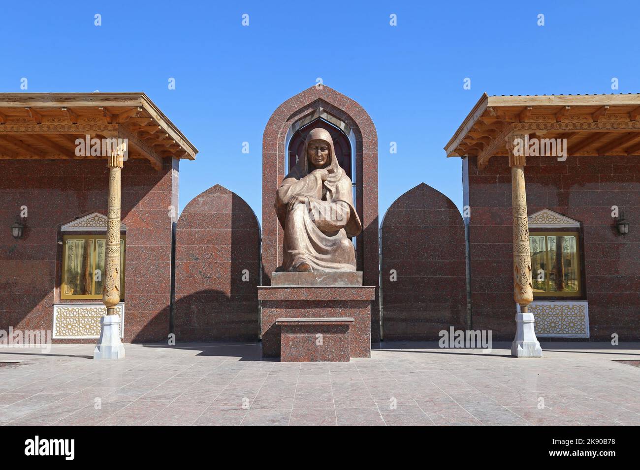 Memoriale di guerra, Moynaq, Repubblica autonoma di Karakalpakstan, Uzbekistan, Asia centrale Foto Stock