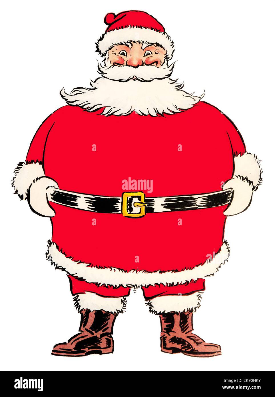 Giocattoli Mondiali - Babbo Natale, isolato su sfondo bianco, con potenziamento digitale, 1933 Foto Stock