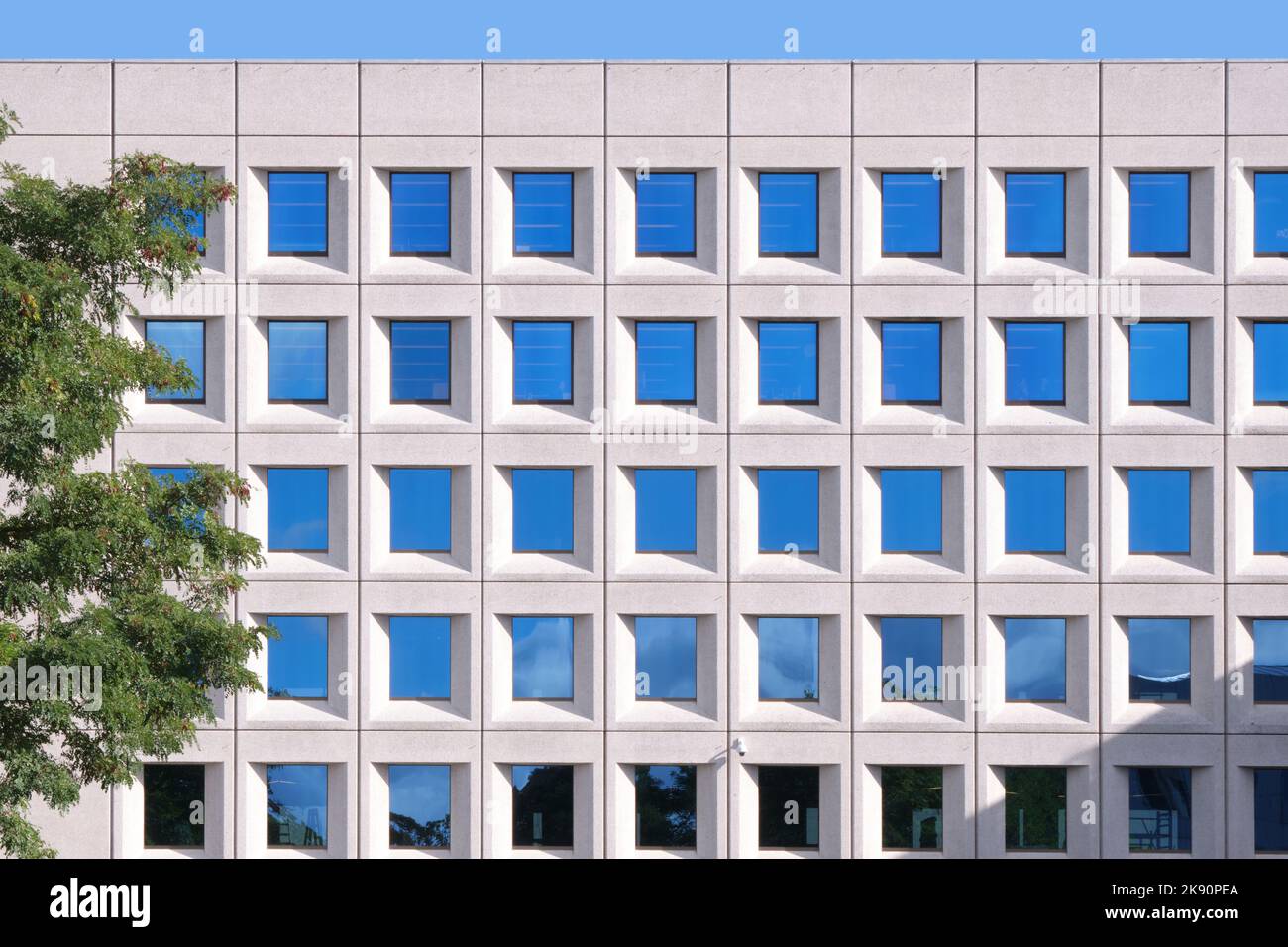 Copenaghen, Danimarca - Settembre 2022: Facciata di Una sede centrale di P Moller Maersk progettata dagli architetti Henning Larsen Foto Stock