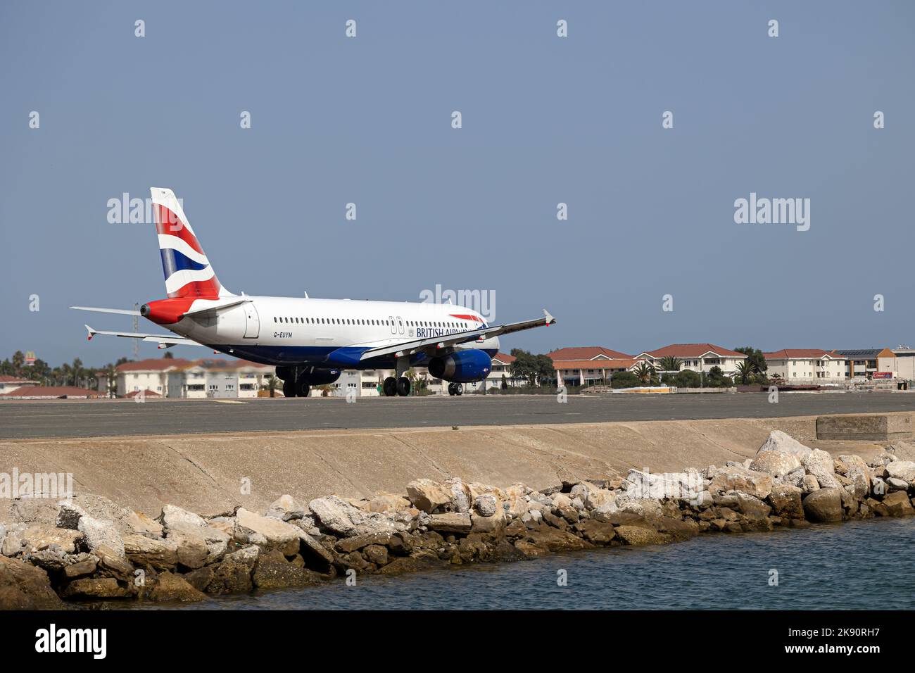 Aeroporto di Gibilterra Foto Stock