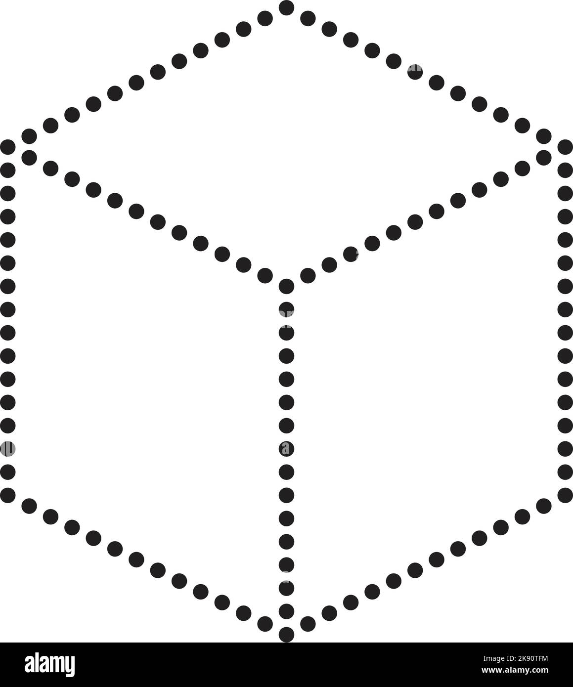 Cubo tracciante, linee forma cuboide elemento per prescolare, asilo e bambini Montessori attività di disegno in illustrazione vettoriale Illustrazione Vettoriale