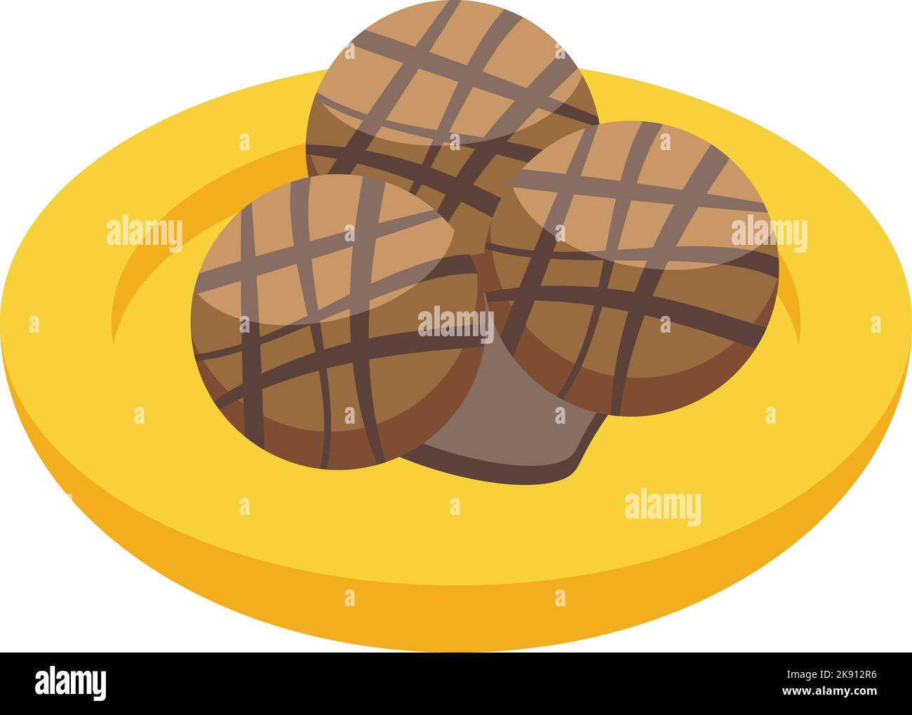 Icona palla caramella vettore isometrico. Bandiera rumena. Viaggio di riferimento Illustrazione Vettoriale