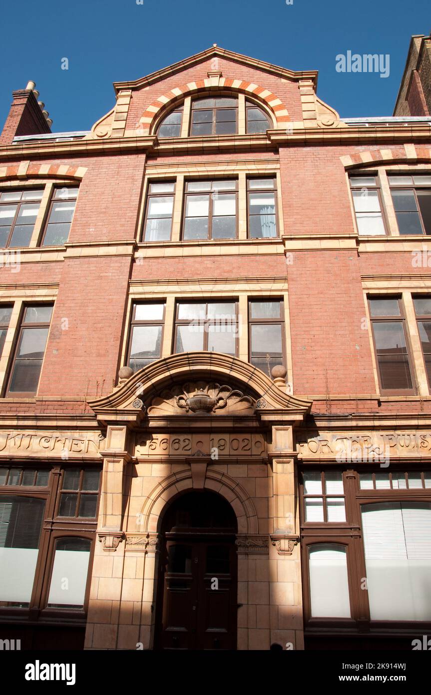 Jewish Soup Kitchen, Brune Street, East End, Londra Foto Stock