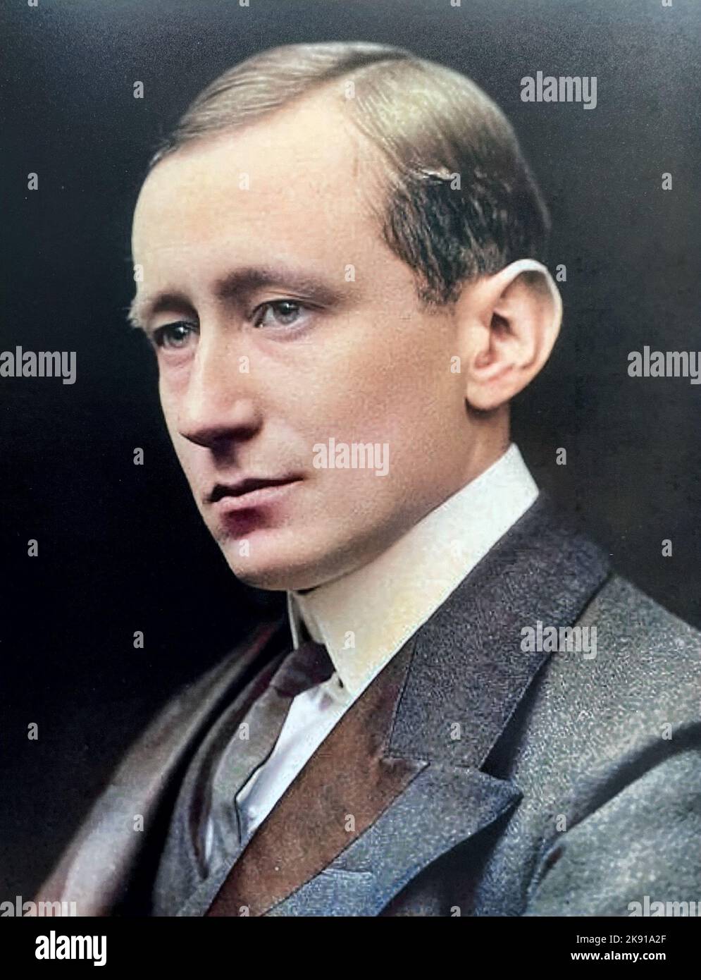 GUGLIELMO MARCONI (1874-1937) inventore e ingegnere elettrico italiano, pioniere della radio. Circa 1910 Foto Stock