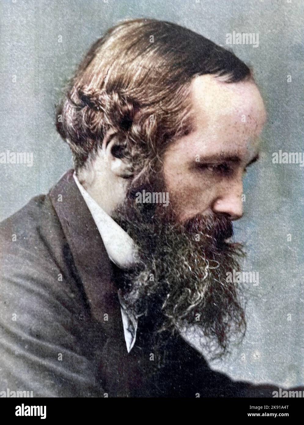 JAMES IMPIEGATO MAXWELL (1831-1879) matematico e scienziato scozzese Foto Stock