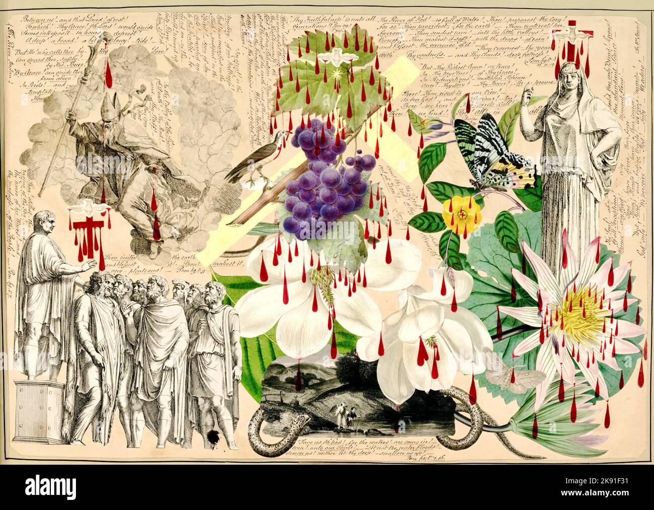 John Bingley Garland - a Amy Lester Garland - un'eredità lasciata nella sua vita per il suo esame futuro dal suo padre affettuoso - Durenstein! 1854 Foto Stock