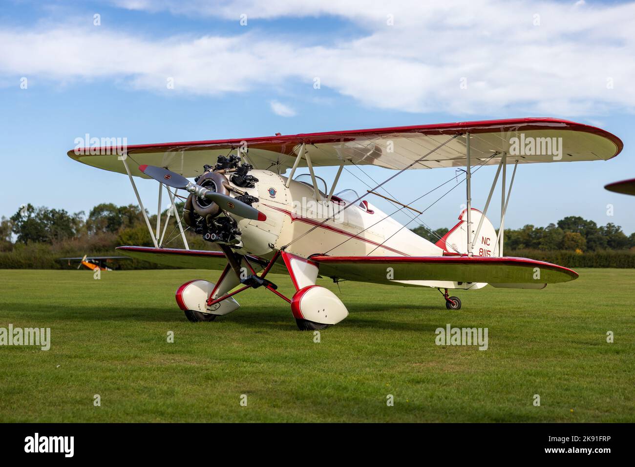 Curtiss-Wright Travel Air 4000 ‘NC 8115’ in mostra statica al Shuttleworth Race Day airshow del 2nd ottobre 2022 Foto Stock