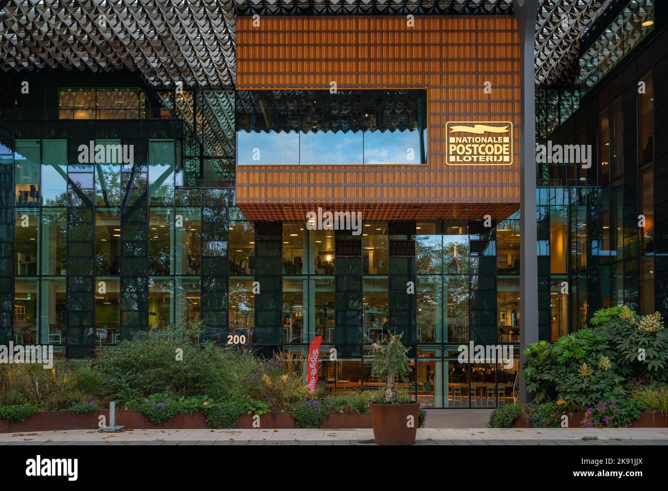 Amsterdam, Paesi Bassi, 25.10.2022, sede della Nationale Postcode loterij ad Amsterdam, la più grande lotteria di beneficenza dei Paesi Bassi Foto Stock