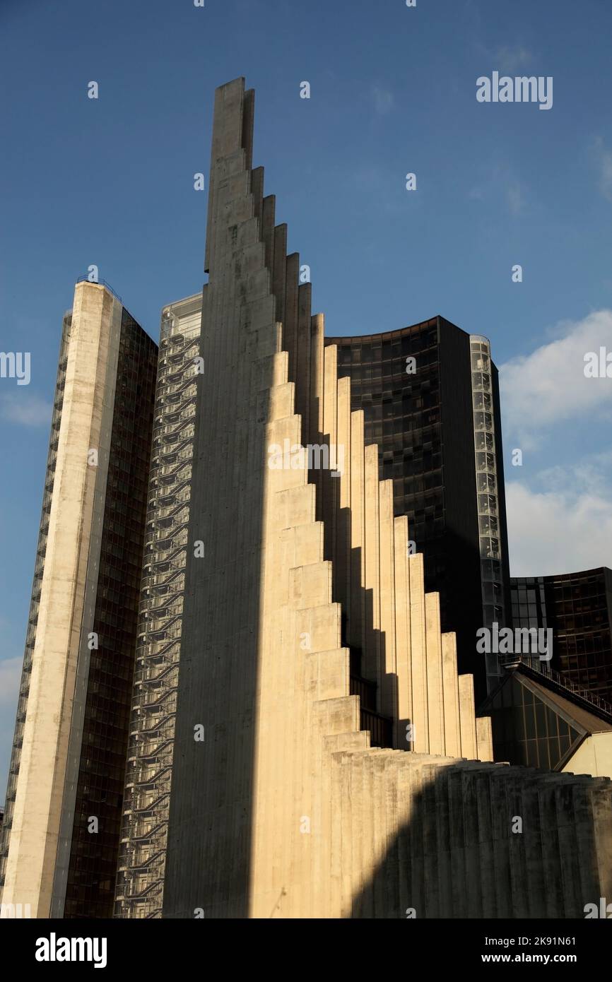 Chiesa di San Carlo Borromeo (1990), Centro direzionale, Napoli, Italia. Foto Stock