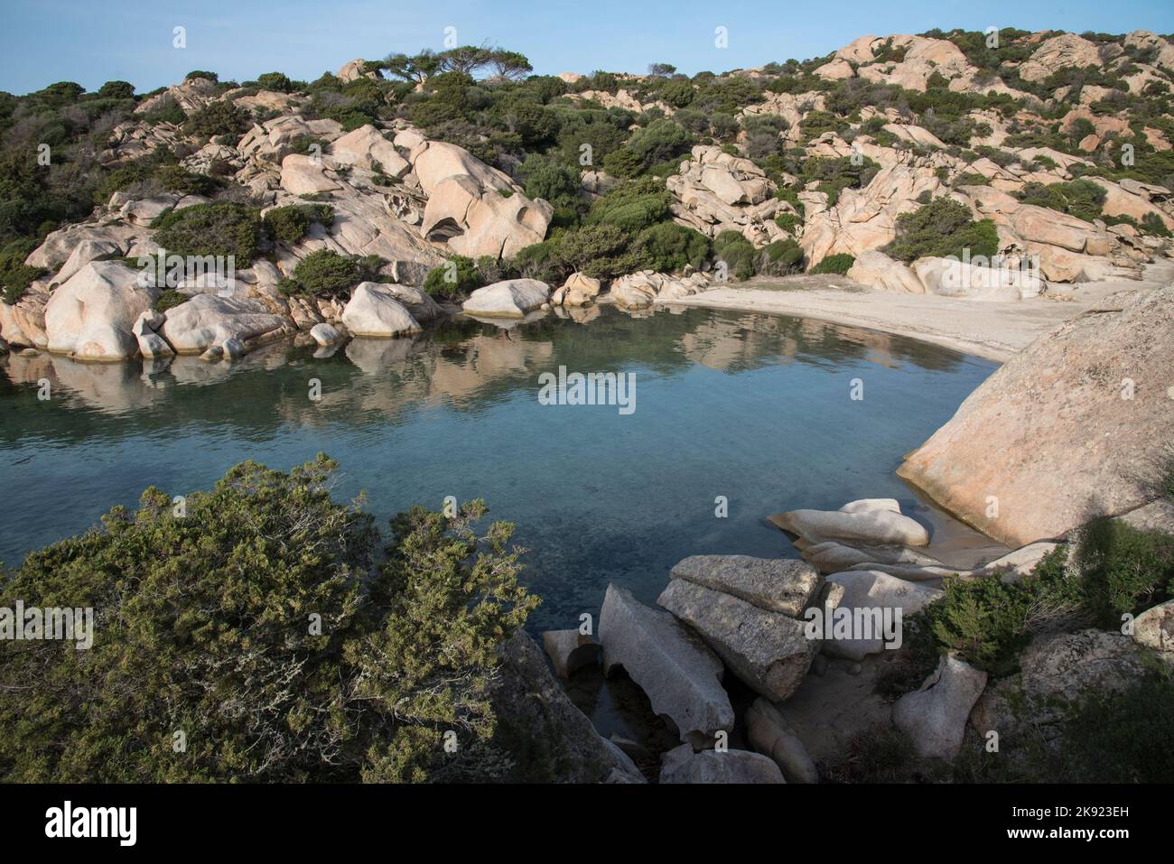 Cala Caprarese, isola Caprera, Sardegna, Italia Foto Stock