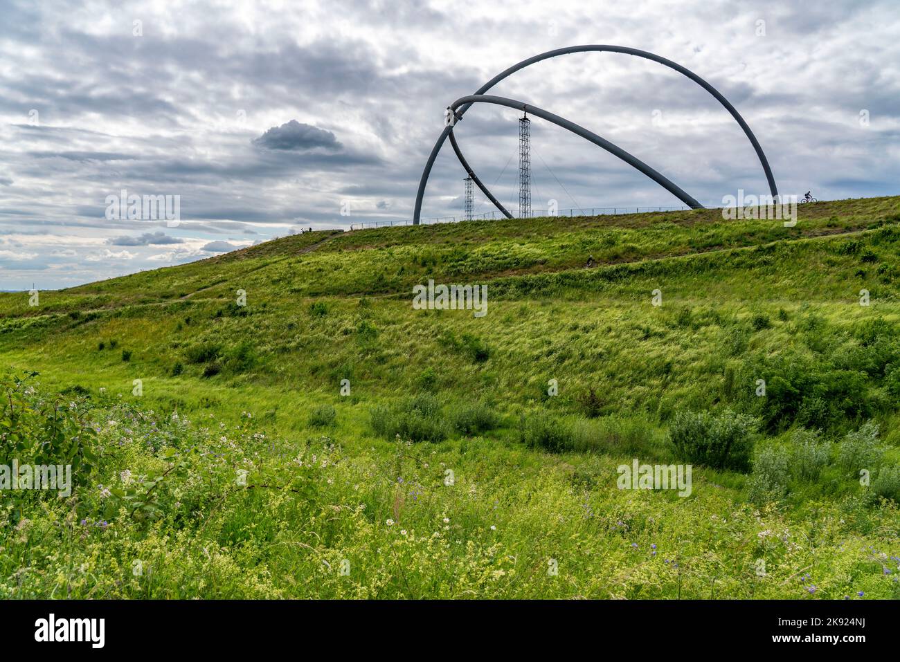 Hoheward slag heap, l'osservatorio orizzontale, Herten, NRW, Germania, Foto Stock
