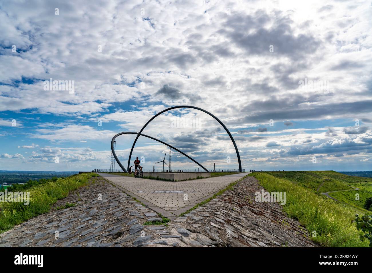 Hoheward slag heap, l'osservatorio orizzontale, Herten, NRW, Germania, Foto Stock