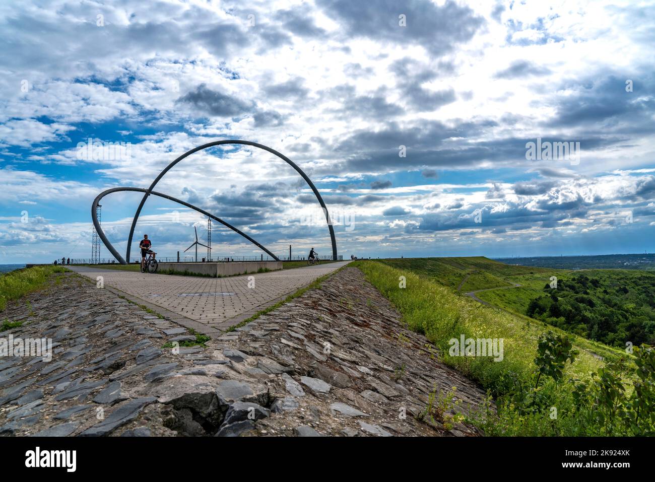 Hoheward slag heap, l'osservatorio orizzontale, Herten, NRW, Germania, Foto Stock